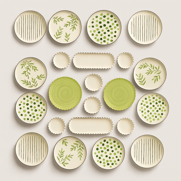 Handmade Motifs Collection (Set of 22) - Mint Green