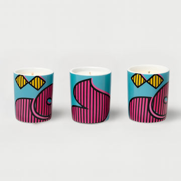 Monogram Arabic Letter Mini Candles (Set of 3)