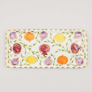 Large Tutti-Frutti Serving Plate (34 cm) - Multi-Color