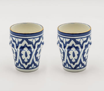 Medium Fassia Cups (200 ml) (Set of 2) - Royal Blue