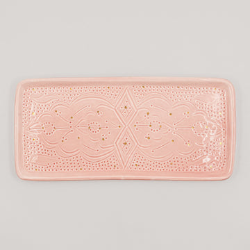 Large Beldi Serving Plate (34 cm) - Pink Blush