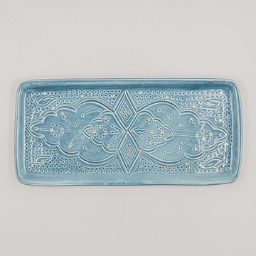 Large Beldi Serving Plate (34 cm) - Stone Blue