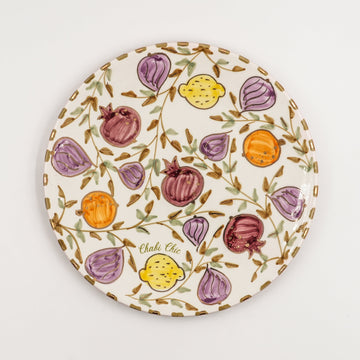 Large Tutti Frutti Plate (26 cm) - Multi-Color