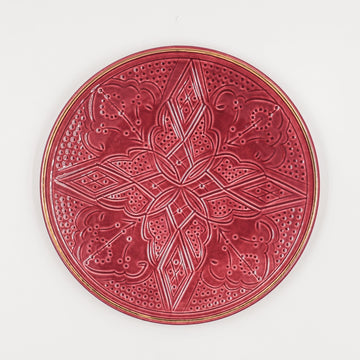 Large Beldi Plate (26 cm) - Red Clay