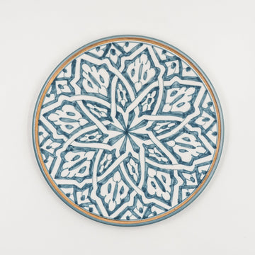 Large Fassia Plate (26 cm) - Stone Blue