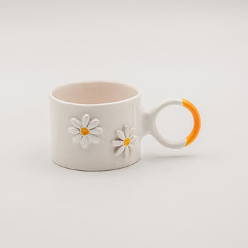 Floral Mug (150 ml) - Yellow