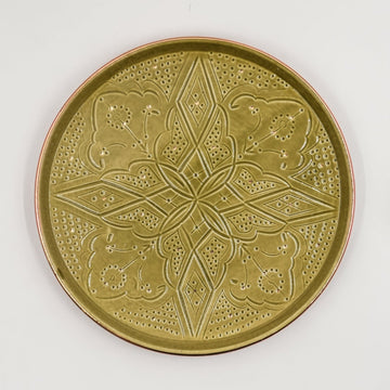 Beldi Round Serving Tray - Gold