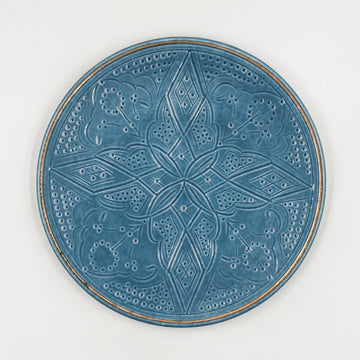 Large Beldi Plate (26 cm) - Stone Blue
