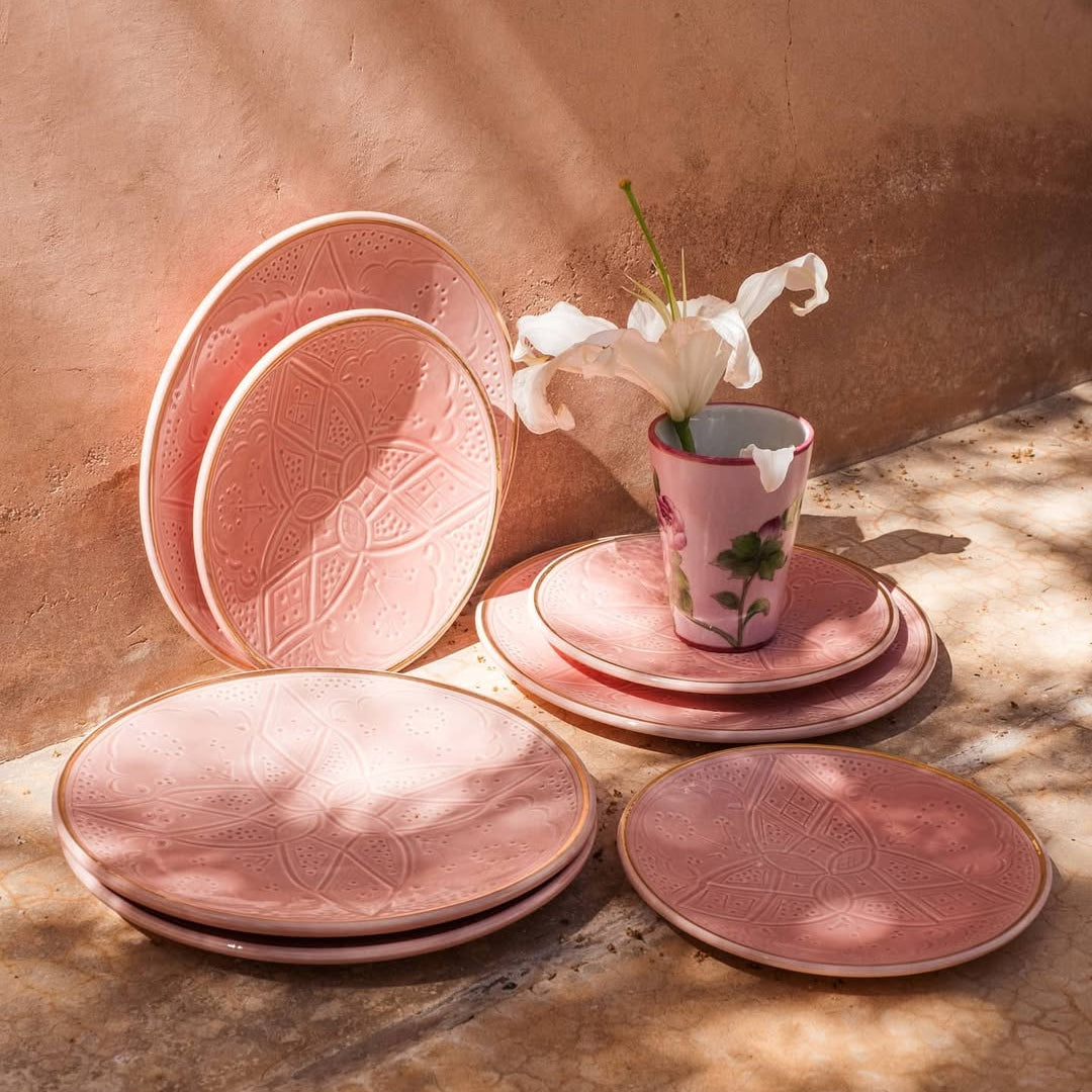 Large Beldi Plate (26 cm) - Pink Blush