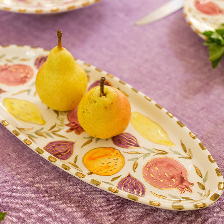 Tutti Frutti Oval Serving Plate (31 or 38 cm) - Multi-Color
