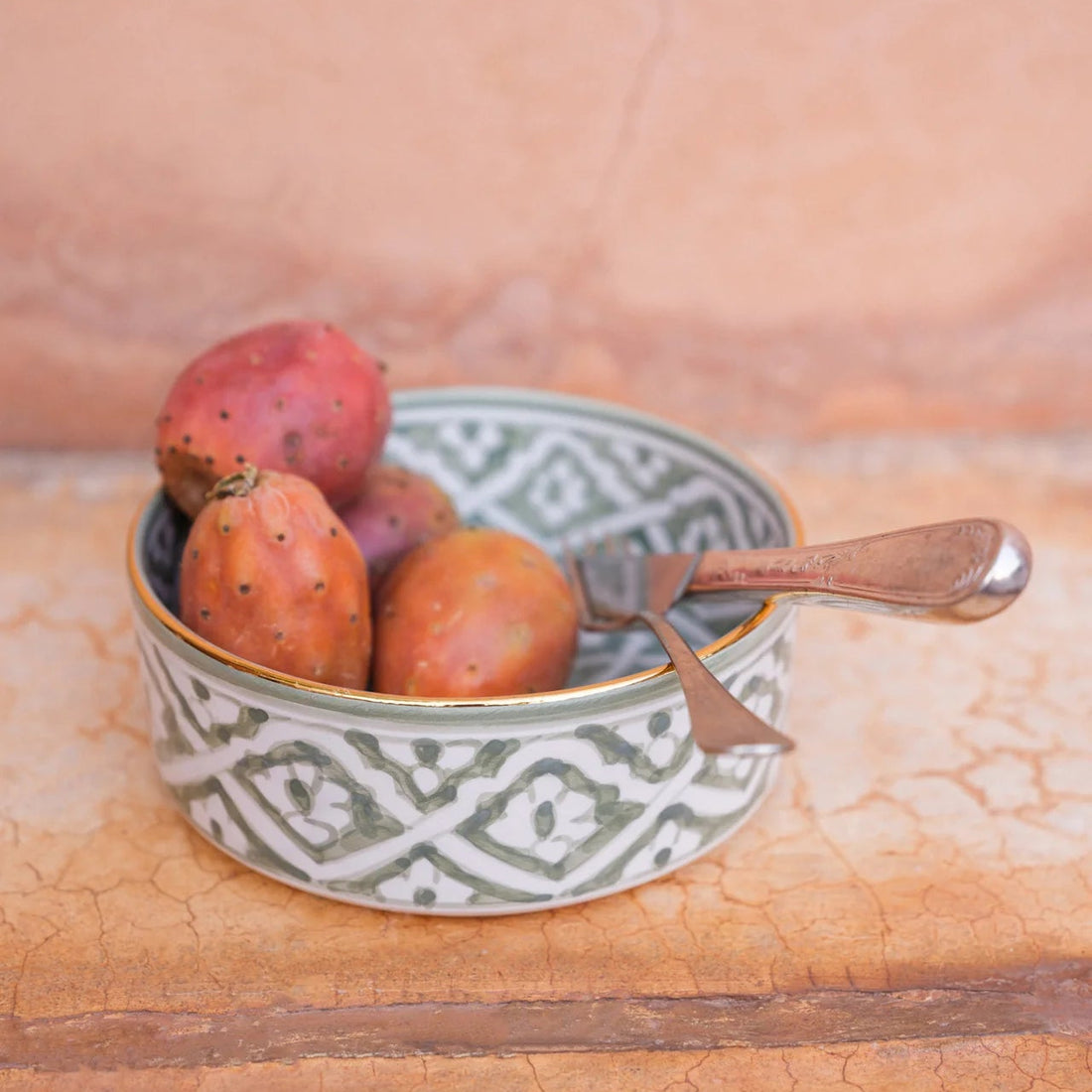 Fassia Flat Serving Bowl (18 cm) - Mint Green