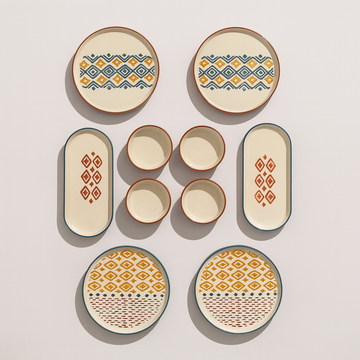 Handmade Motifs Collection (Set of 10) - Multi-Color