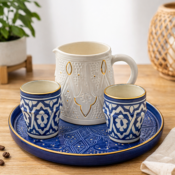 Handmade Jug Collection (Set of 4) - Royal Blue
