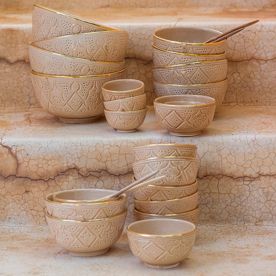 Large Beldi Bowl (15 cm) - Sahara Beige