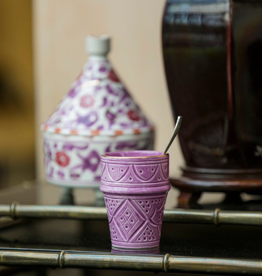 Medium Beldi Cups (200 ml) (Set of 2) - Purple Lilac