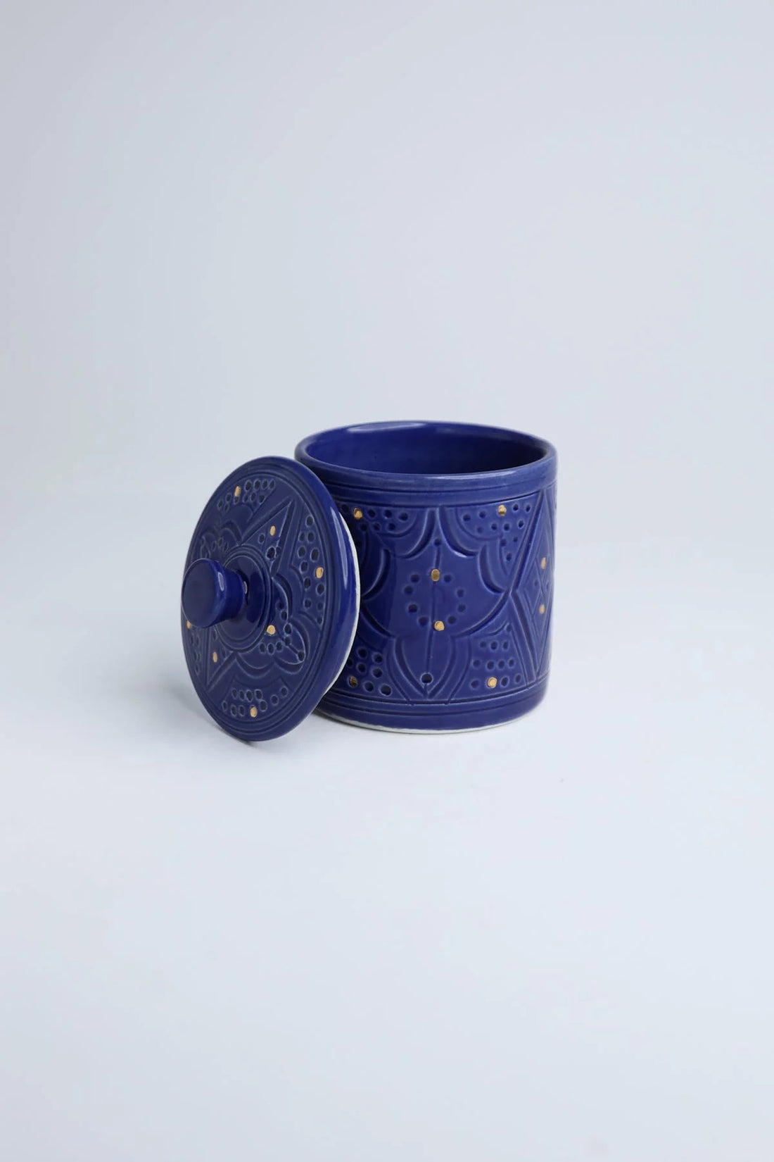 Beldi Round Box - Royal Blue