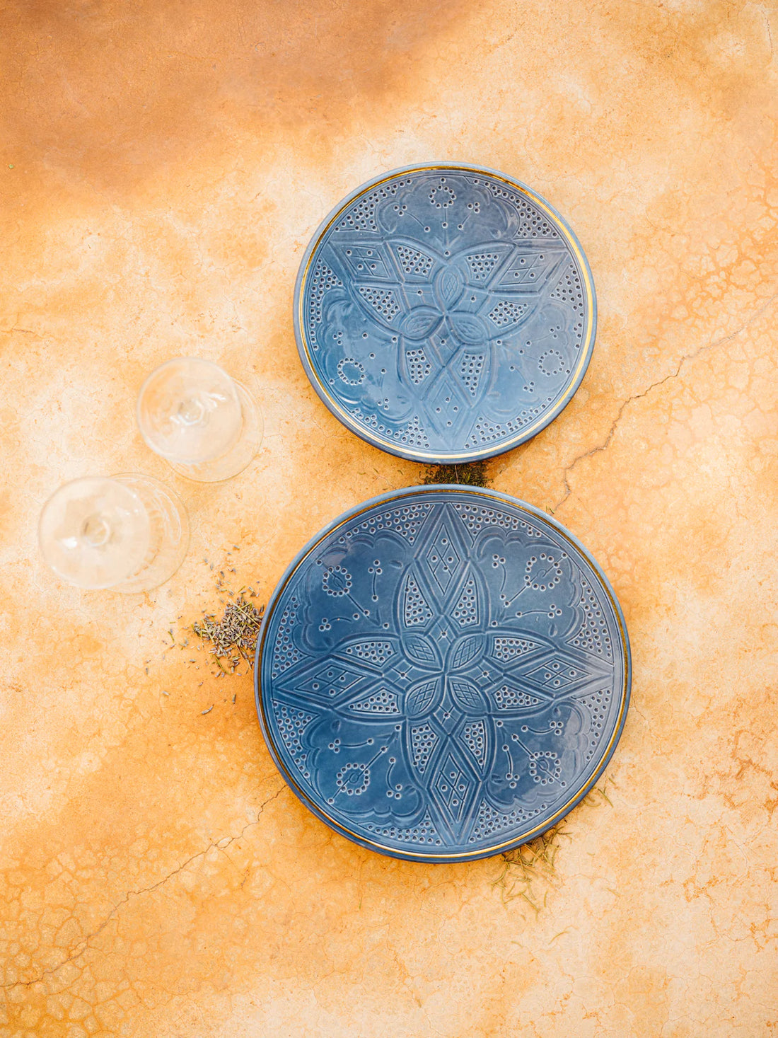 Large Beldi Plate (26 cm) - Stone Blue