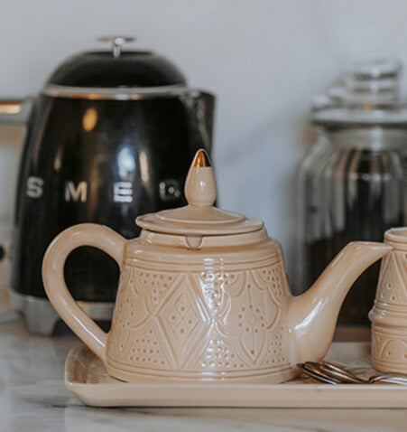 Beldi Teapot - Sahara Beige