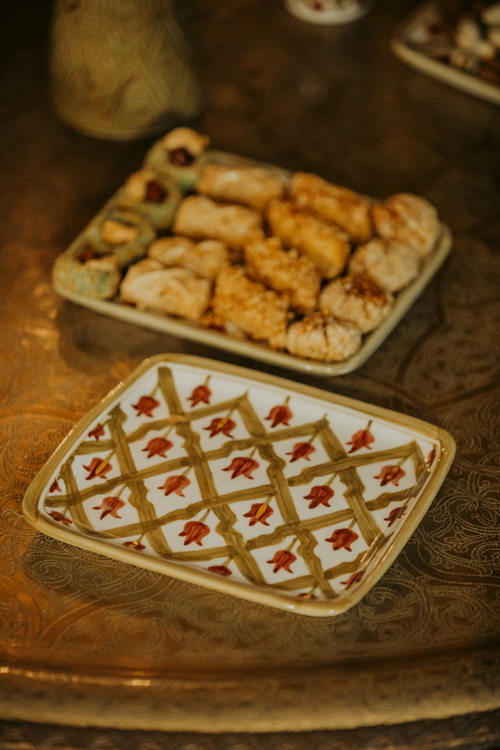 Medium Lmida Serving Plate (19 cm) - Gold