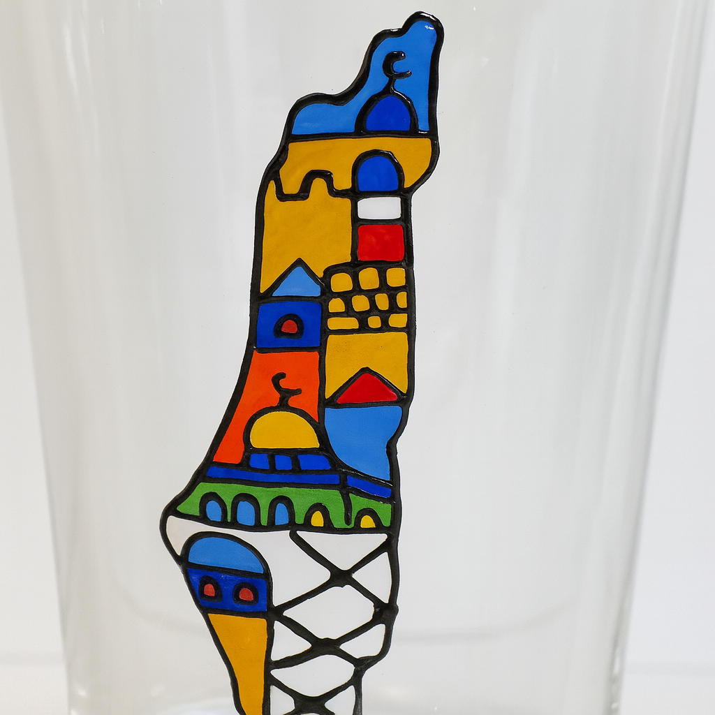 Palestinian Map Transparent Mug (350 ml)