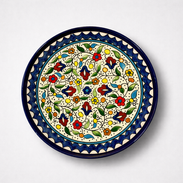 Small / Large Floral Plate (19 or 26 cm) - Blue