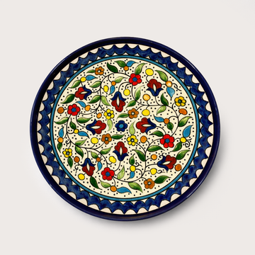 Small / Large Floral Plate (19 or 26 cm) - Blue