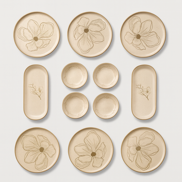 Petals Collection (Set of 12) - Beige