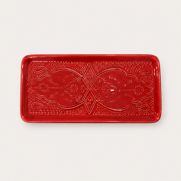 Large Beldi Serving Plate (34 cm) - Red Clay
