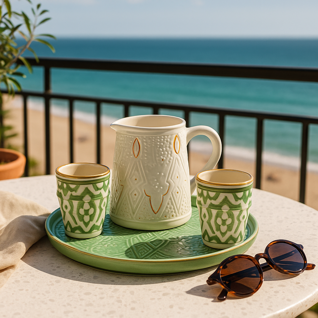 Handmade Jug Collection (Set of 4) - Mint Green