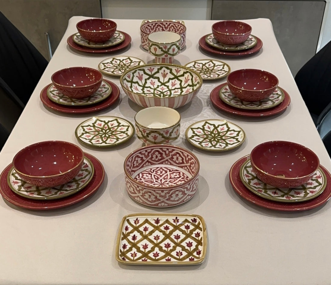 Exclusive Collection: 6-Person Ruby Bloom (Set of 29)