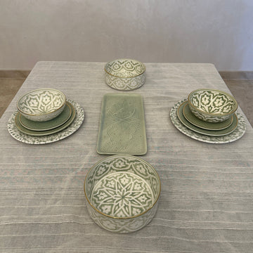 Exclusive Collection: 2-Person Green Fassia (Set of 11)
