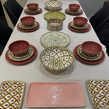 Exclusive Collection: 6-Person Ruby Bloom (Set of 33)