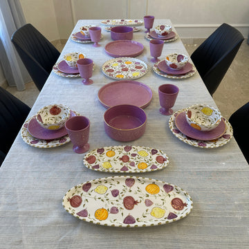 Exclusive Collection: 6-Person Violet Orchard (Set of 33)