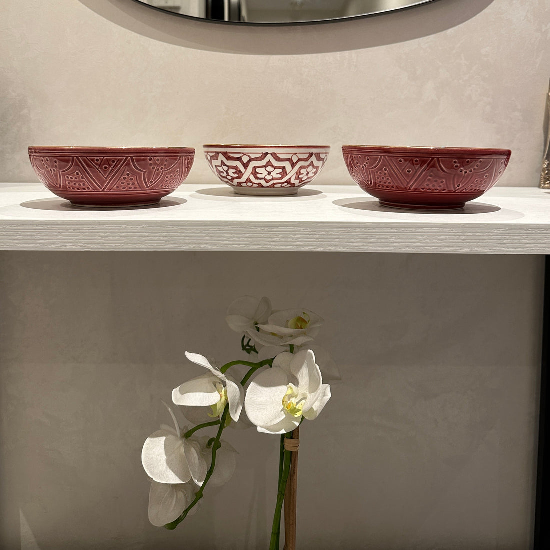 Fassia and Beldi Bowl Collection (Set of 3) - Red Clay