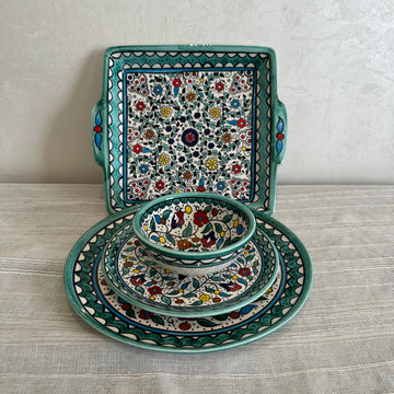 Turquoise Table Setting (1 Person)