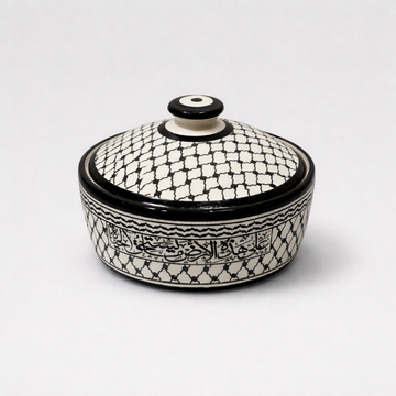 Large Serving Bowl with Lid (21 cm) - Keffiyeh