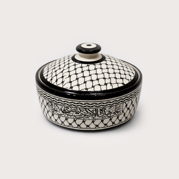 Large Serving Bowl with Lid (21 cm) - Keffiyeh