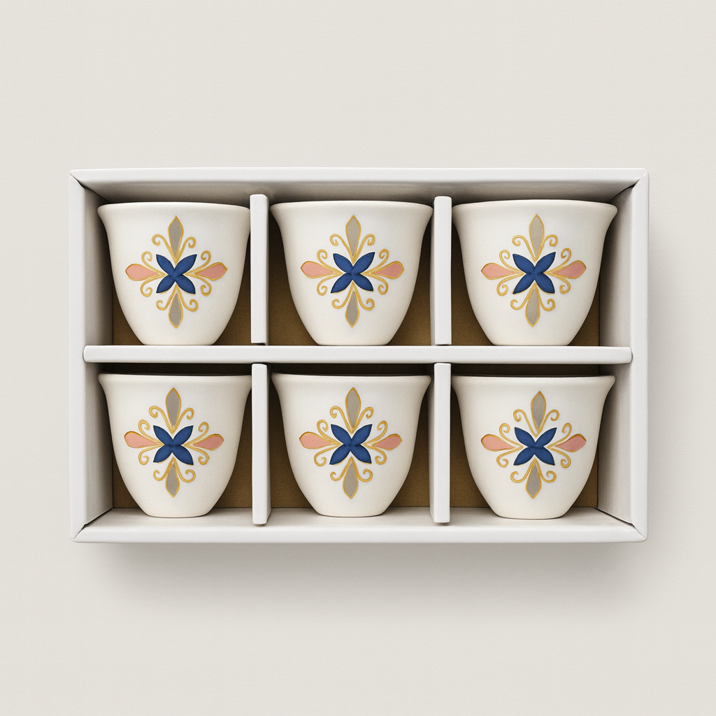 Leaves Arabic Coffee Cups (50 ml) (Set of 6)
