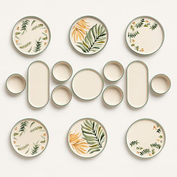 Leaves Collection (Set of 15) - Green & Brown