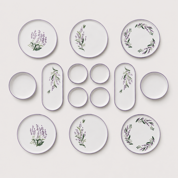 Handmade Lilac Collection (Set of 14) - Purple