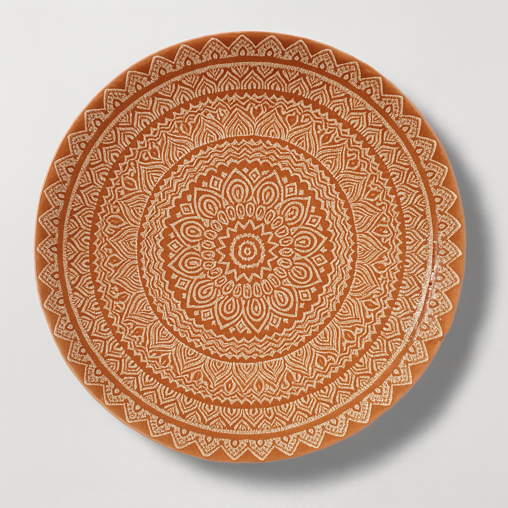 Marrakech Plates (Set of 3) - Terracotta Orange