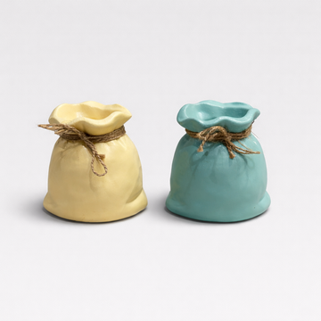 Mini Handmade Rustic Vases (Set of 2)