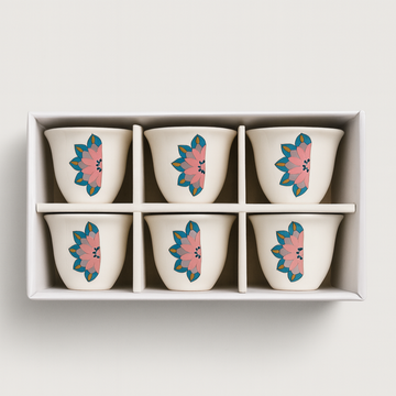 Motifs Arabic Coffee Cups (50 ml) (Set of 6)