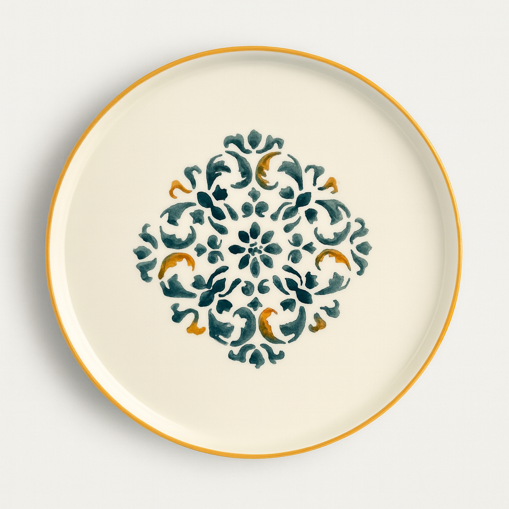 Handmade Motifs Collection (Set of 14) - Blue & Yellow