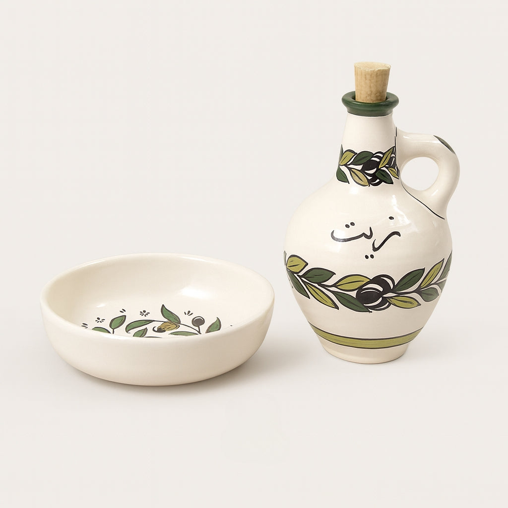 Oil Jug and Bowl