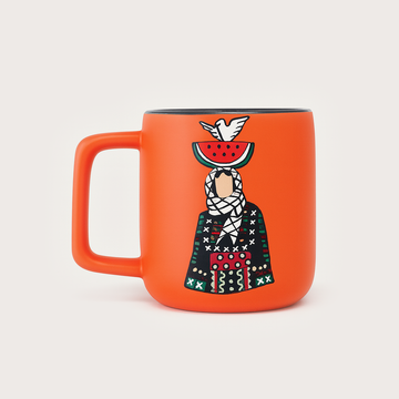 Palestinian Symbols Mug (350 ml) - Orange
