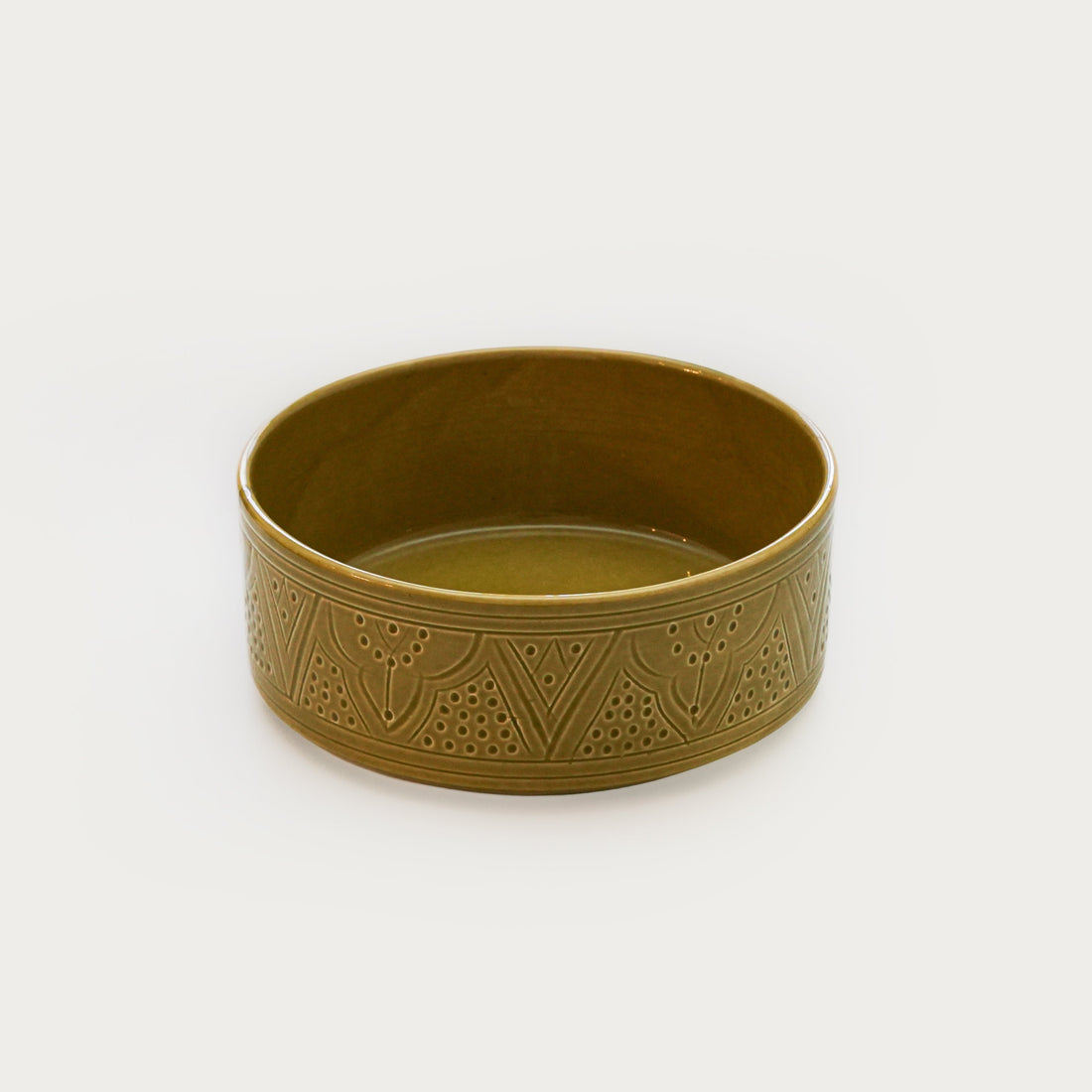 Beldi Flat Serving Bowl (18 cm) - Gold