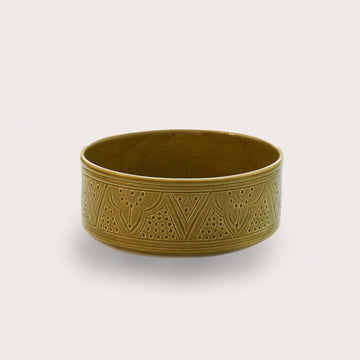 Beldi Flat Serving Bowl (18 cm) - Gold