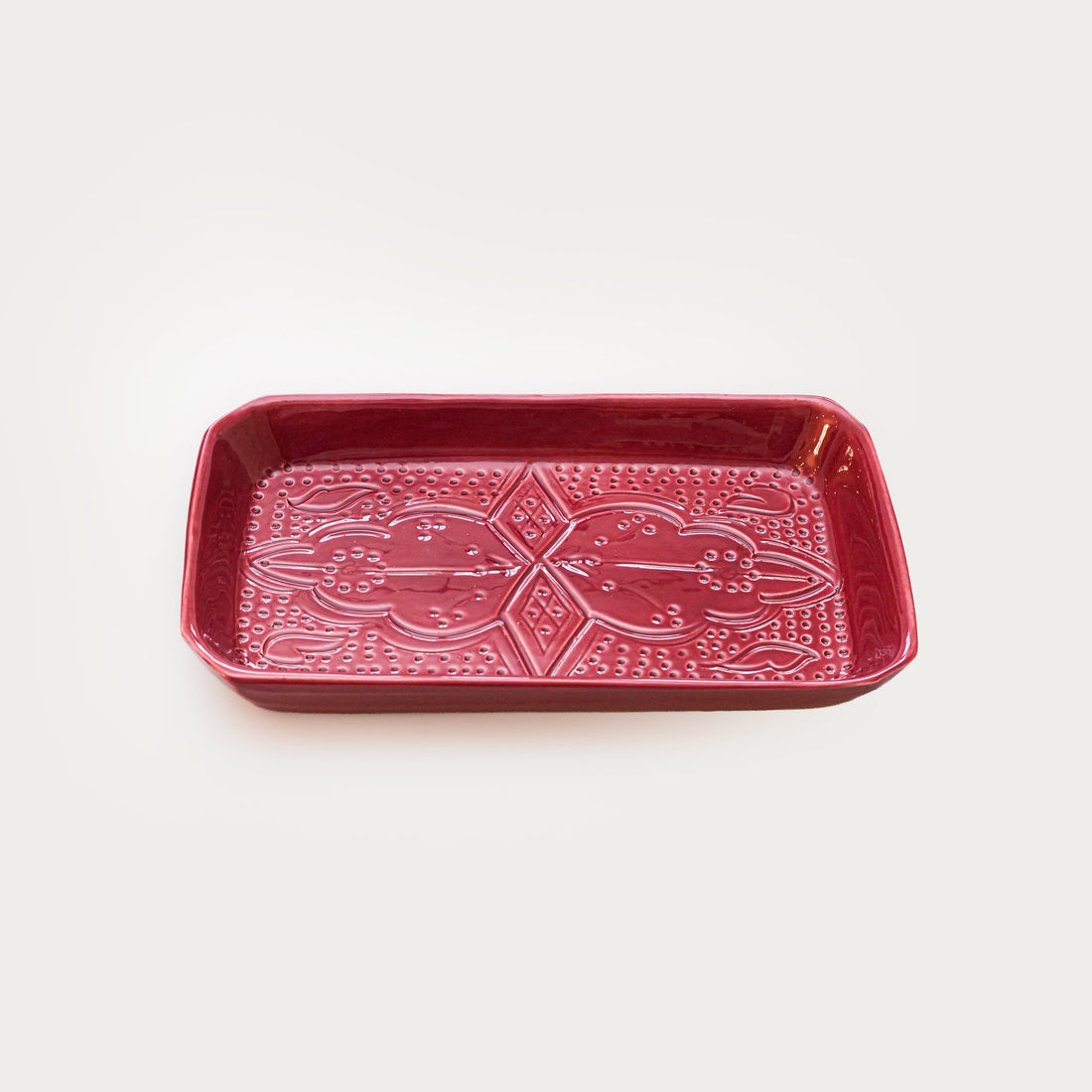 Medium Beldi Serving Plate (24 cm) - Red Clay