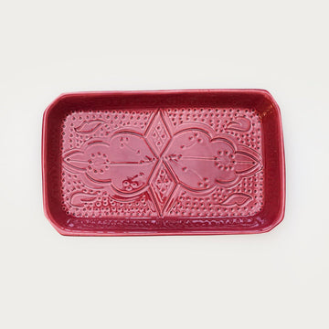 Medium Beldi Serving Plate (24 cm) - Red Clay